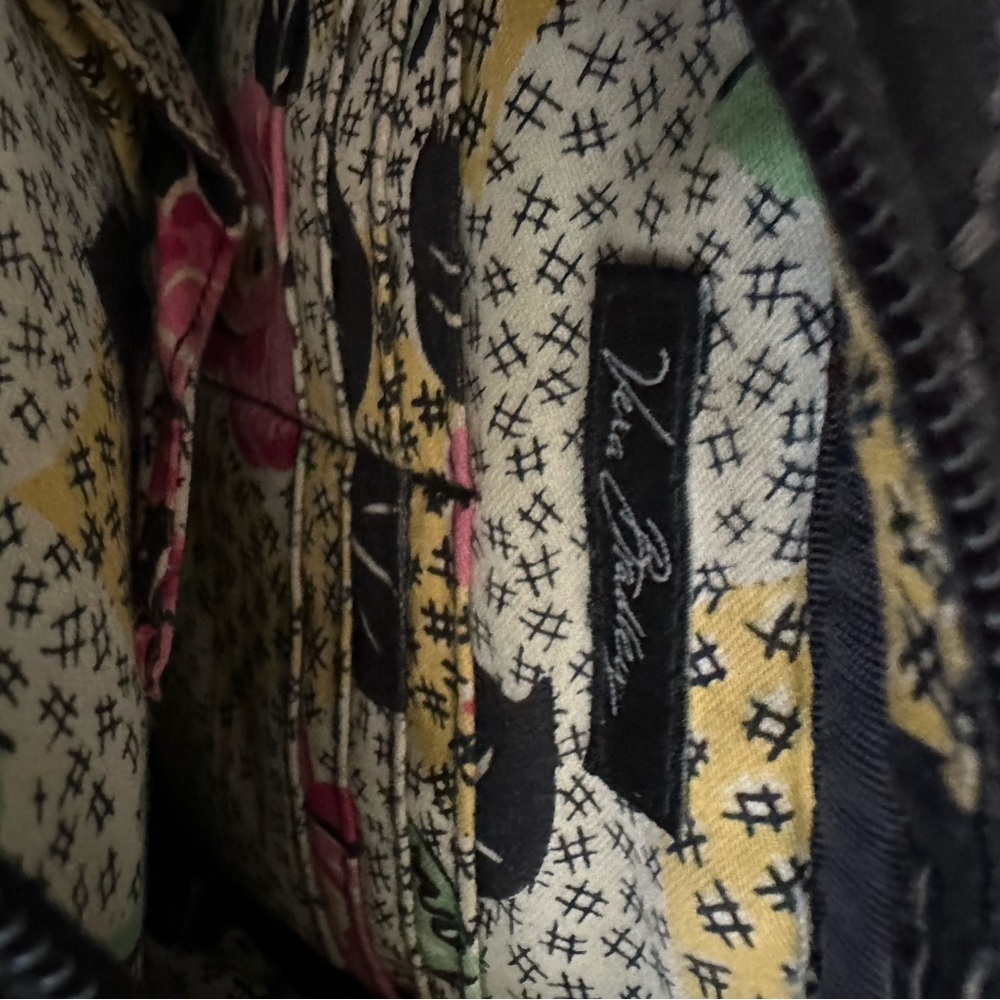 Vera Bradley Microfiber Black Small Crossbody - Picture 3 of 4